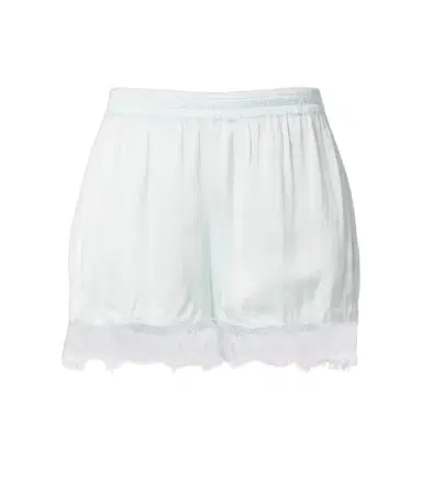 Poupette St Barth Doris lace-trimmed satin shorts | Thumbnail 1