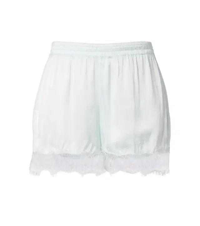 Poupette St Barth Doris lace-trimmed satin shorts
