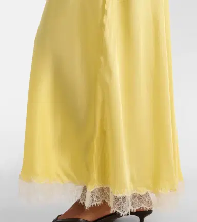 Poupette St Barth Nina halterneck satin maxi dress | Thumbnail 4