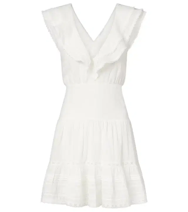 Della ruffled cotton minidress