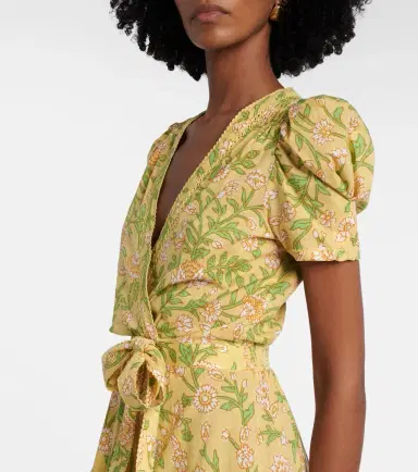 Poupette St Barth Baba floral cotton wrap dress | Thumbnail 4 Poupette St Barth Baba floral cotton wrap dress | Thumbnail 4