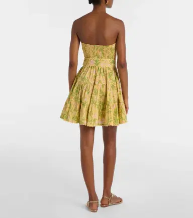 Poupette St Barth Christine cotton bandeau minidress | Thumbnail 4 Poupette St Barth Christine cotton bandeau minidress | Thumbnail 4