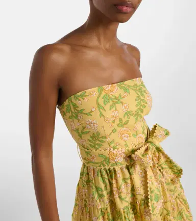 Poupette St Barth Christine cotton bandeau minidress | Thumbnail 5 Poupette St Barth Christine cotton bandeau minidress | Thumbnail 5