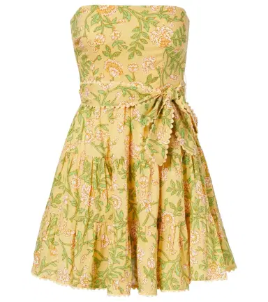 Poupette St Barth Christine cotton bandeau minidress | Thumbnail 1 Poupette St Barth Christine cotton bandeau minidress | Thumbnail 1