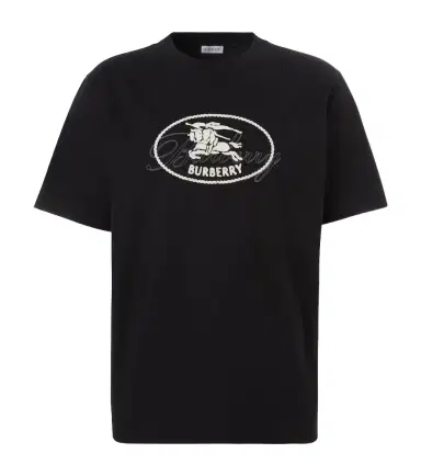 Burberry Ryan embroidered cotton T-shirt | Thumbnail 1 Burberry Ryan embroidered cotton T-shirt | Thumbnail 1