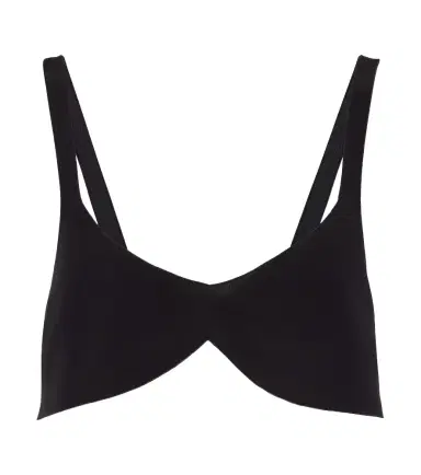 Prada Oversized silk crêpe de chine bra top | Thumbnail 1