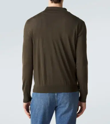 Prada Virgin wool polo sweater | Thumbnail 3 Prada Virgin wool polo sweater | Thumbnail 3