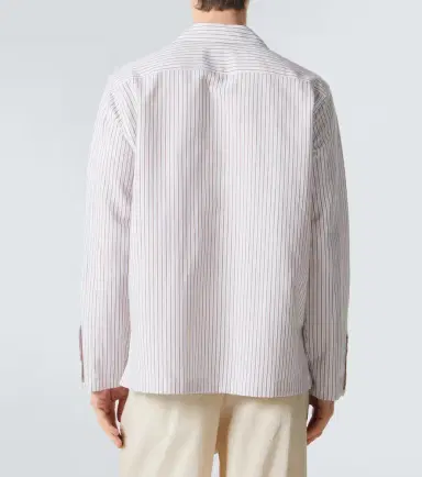 UMIT BENAN Havana striped linen and cotton shirt | Thumbnail 3 UMIT BENAN Havana striped linen and cotton shirt | Thumbnail 3