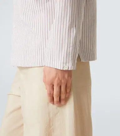 UMIT BENAN Havana striped linen and cotton shirt | Thumbnail 6 UMIT BENAN Havana striped linen and cotton shirt | Thumbnail 6