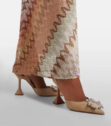 Amina Muaddi Begum embellished suede slingback pumps | Thumbnail 6 Amina Muaddi Begum embellished suede slingback pumps | Thumbnail 6