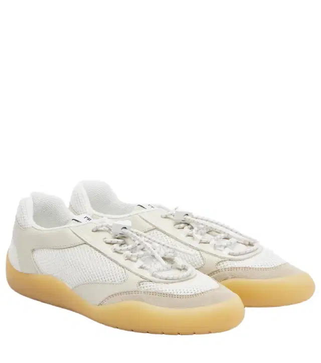 Prada Speedrock leather-trimmed sneakers