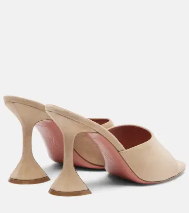 Amina Muaddi Lupita suede mules | Thumbnail 4 Amina Muaddi Lupita suede mules | Thumbnail 4
