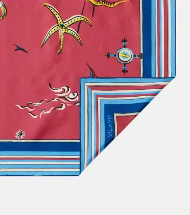 ALÉMAIS Alémais Printed silk twill scarf | Thumbnail 2