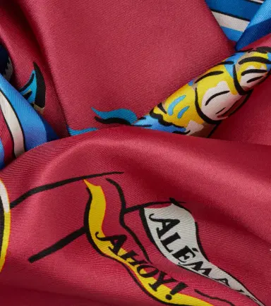 ALÉMAIS Alémais Printed silk twill scarf | Thumbnail 3