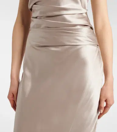 The Sei Silk satin bustier gown | Thumbnail 2