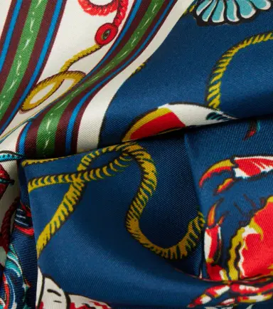 ALÉMAIS Alémais Printed silk twill scarf | Thumbnail 3