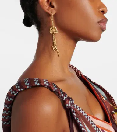 ALÉMAIS Alémais Mismatched Sea drop earrings | Thumbnail 6