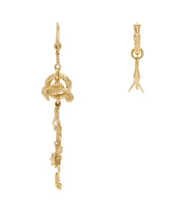 Alemais Alémais Mismatched Sea drop earrings
