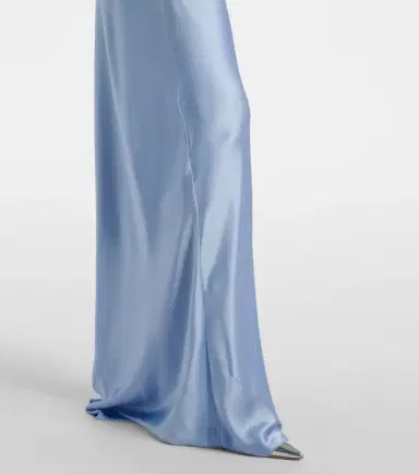 The Sei Draped silk charmeuse bustier gown | Thumbnail 6