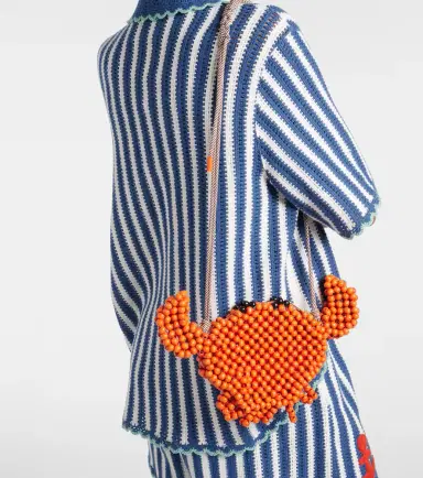 ALÉMAIS Alémais Crab Mini beaded crossbody bag | Thumbnail 4