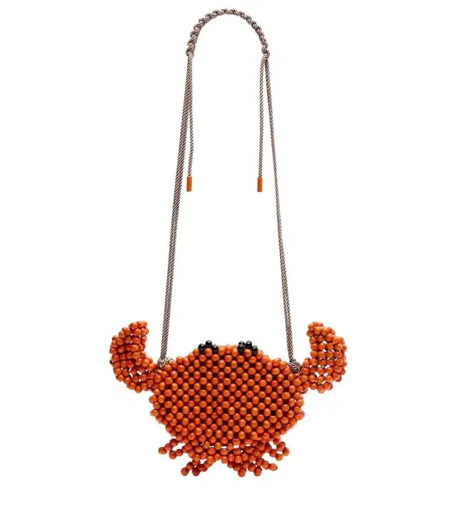 Alemais Alémais Crab Mini beaded crossbody bag