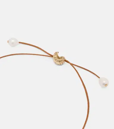 ALÉMAIS Alémais Faux pearl embellished charm necklace | Thumbnail 2