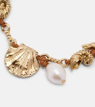 ALÉMAIS Alémais Faux pearl embellished charm bracelet | Thumbnail 3