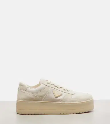Prada Downtown Bold Re-Nylon and suede sneakers | Thumbnail 4 Prada Downtown Bold Re-Nylon and suede sneakers | Thumbnail 4