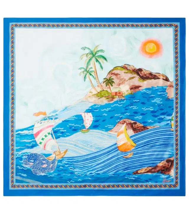 Alemais Alémais Printed silk twill scarf