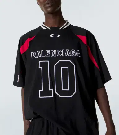 Balenciaga x NBA logo cotton jersey T-shirt | Thumbnail 4
