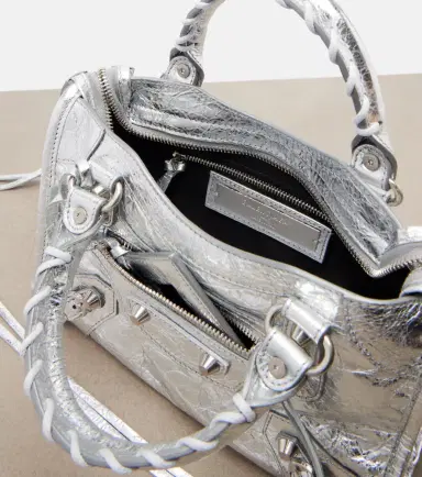 Balenciaga Le City Small metallic leather tote bag | Thumbnail 2 Balenciaga Le City Small metallic leather tote bag | Thumbnail 2