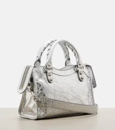 Balenciaga Le City Small metallic leather tote bag | Thumbnail 3 Balenciaga Le City Small metallic leather tote bag | Thumbnail 3