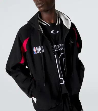 Balenciaga x NBA logo cotton fleece hoodie | Thumbnail 5 Balenciaga x NBA logo cotton fleece hoodie | Thumbnail 5