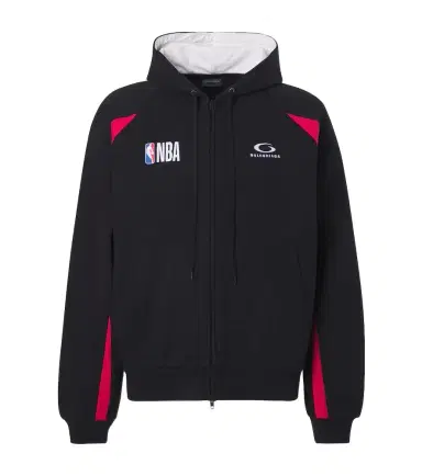 Balenciaga x NBA logo cotton fleece hoodie | Thumbnail 1 Balenciaga x NBA logo cotton fleece hoodie | Thumbnail 1