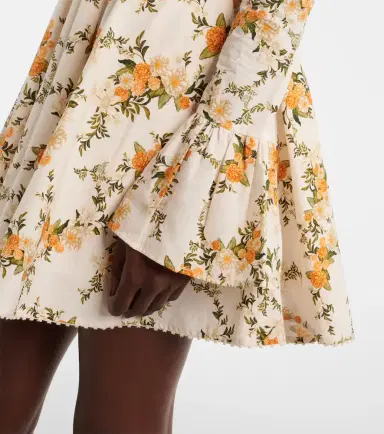Agua by Agua Bendita Verso off-shoulder floral cotton minidress | Thumbnail 2