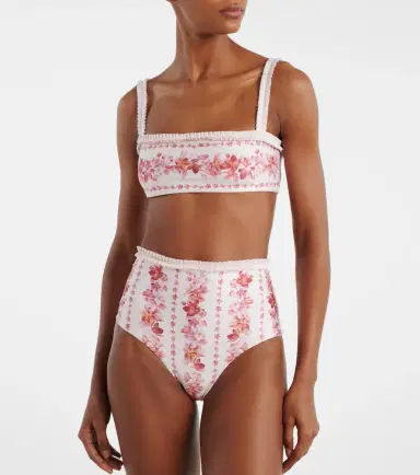 Agua by Agua Bendita Olmo floral bikini top | Thumbnail 3
