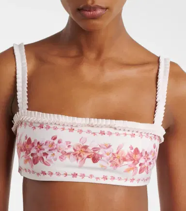 Agua by Agua Bendita Olmo floral bikini top | Thumbnail 4