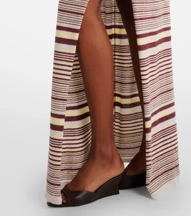 Aya Muse Aella knitted striped cotton-blend maxi dress | Thumbnail 5