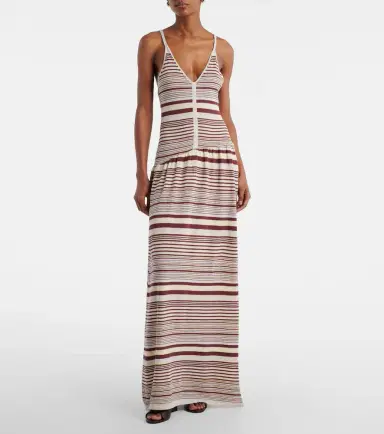 Aya Muse Aella knitted striped cotton-blend maxi dress | Thumbnail 6