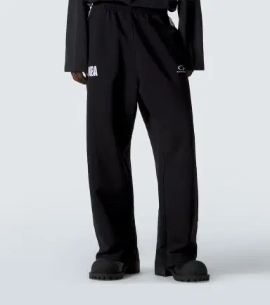 Balenciaga x NBA logo cotton fleece sweatpants | Thumbnail 3 Balenciaga x NBA logo cotton fleece sweatpants | Thumbnail 3