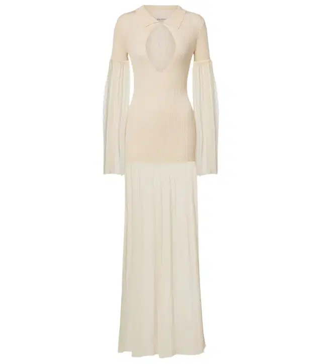Aya Muse Calla cutout ribbed maxi dress