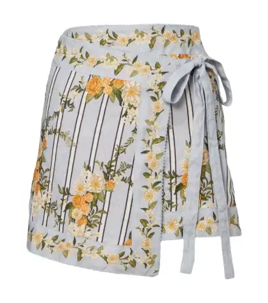 Agua by Agua Bendita Luna floral linen beach cover-up | Thumbnail 1