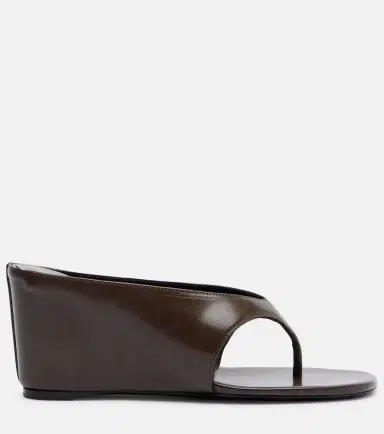 Jude Yaga leather wedge thong sandals | Thumbnail 4