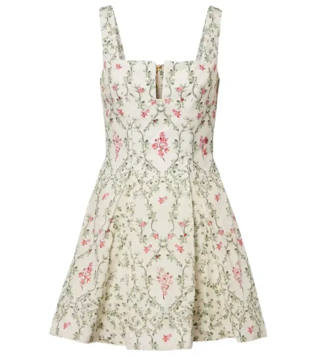 Agua by Agua Bendita Agua floral cotton minidress