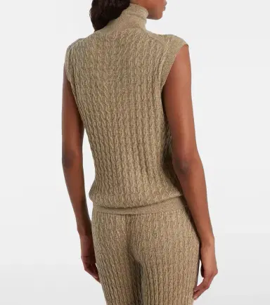 Loro Piana Bihar cable-knit sweater vest | Thumbnail 3 Loro Piana Bihar cable-knit sweater vest | Thumbnail 3