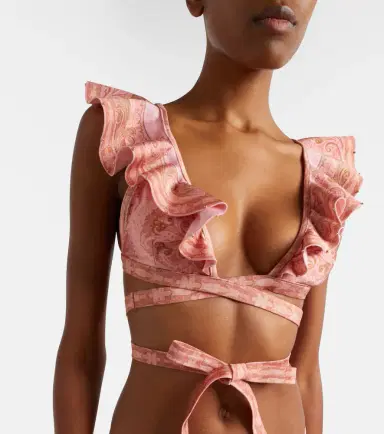 Zimmermann Como printed ruffled bikini | Thumbnail 3 Zimmermann Como printed ruffled bikini | Thumbnail 3