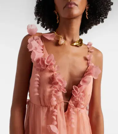 Zimmermann Como floral-appliqué silk maxi dress | Thumbnail 2