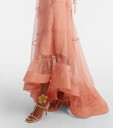 Zimmermann Como floral-appliqué silk maxi dress | Thumbnail 5