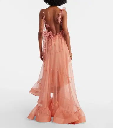 Zimmermann Como floral-appliqué silk maxi dress | Thumbnail 6