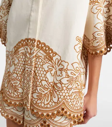 Zimmermann Como embroidered cotton shirt | Thumbnail 4